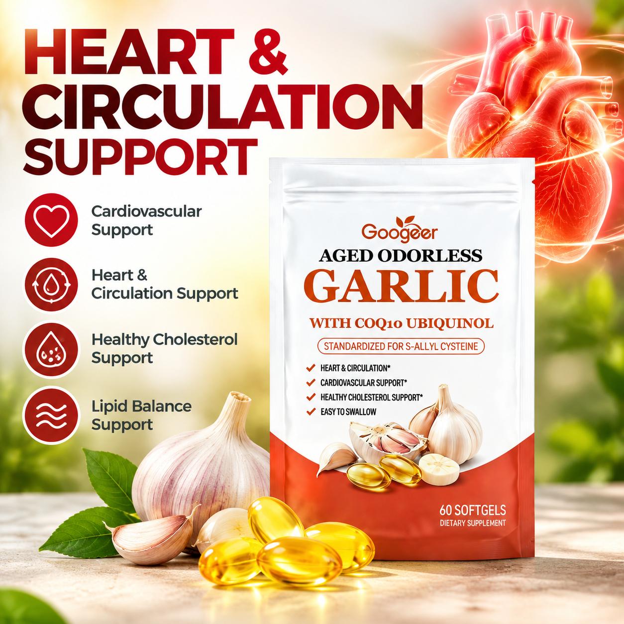 Aged Odorless Garlic Softgels  - Coq10 Ubiquinol Softgel ulasan dan harga